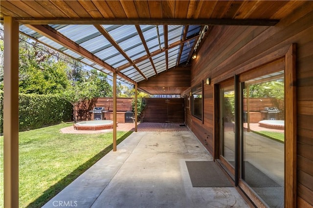 view of patio / terrace featuring grilling area