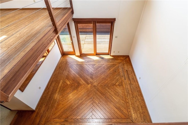 view of stairway