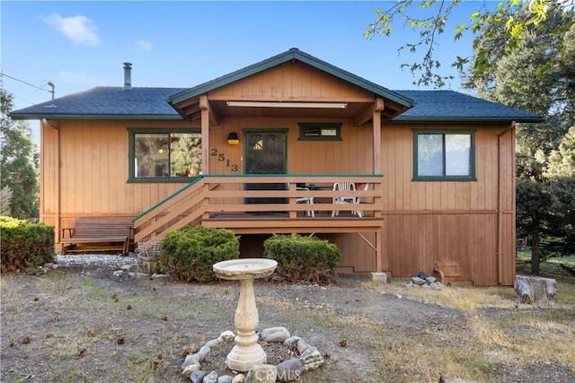 2513 Arbor Dr, Pine Mountain Club, CA 93225 - chalet / cabin featuring a shingled roof