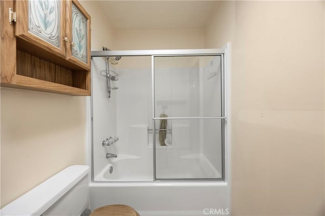 2513 Arbor Dr, Pine Mountain Club, CA 93225 - full bath with toilet and enclosed tub / shower combo