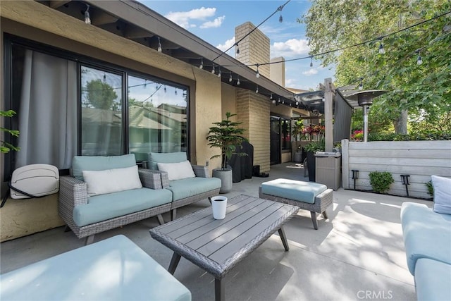 2514 N Tustin Ave Unit 71, Santa Ana, CA 92705 - view of patio / terrace featuring an outdoor living space