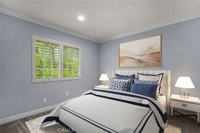 24441 Indian Hill Ln, West Hills, CA 91307 - bedroom with ornamental molding and recessed lighting