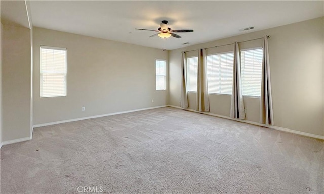 14247 Symphony Ct, Eastvale, CA 92880 - carpeted empty room with ceiling fan and baseboards