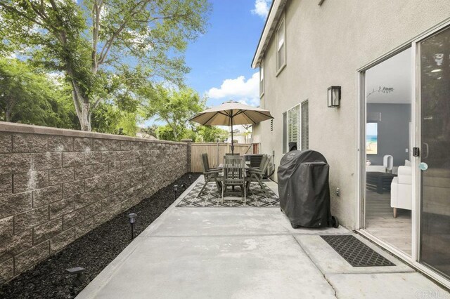 1444 Wooden Valley St, Chula Vista, CA 91913 - fenced backyard with outdoor dining space, a patio area, and grilling area