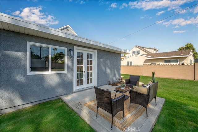 6131 Chickasaw Dr, Westminster, CA 92683 - wooden terrace featuring french doors and a patio area