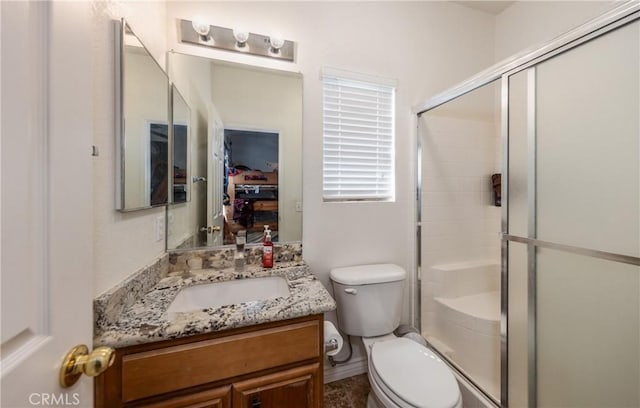 7840 La Cresta St, Highland, CA 92346 - full bath with toilet, a shower stall, and vanity