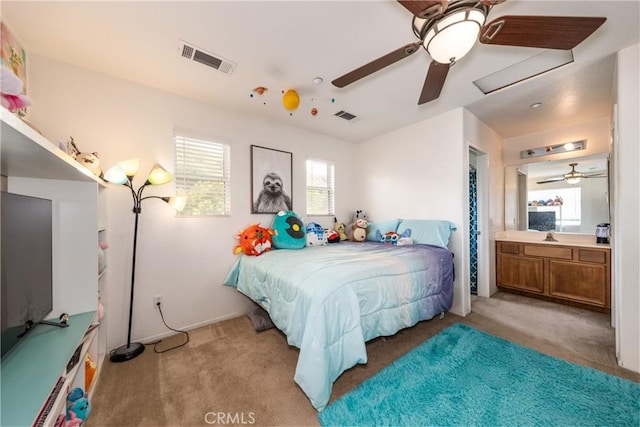 7840 La Cresta St, Highland, CA 92346 - carpeted bedroom with a ceiling fan
