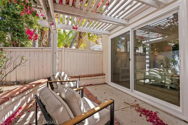 8 Galanto, Irvine, CA 92614 - view of patio with fence and a pergola