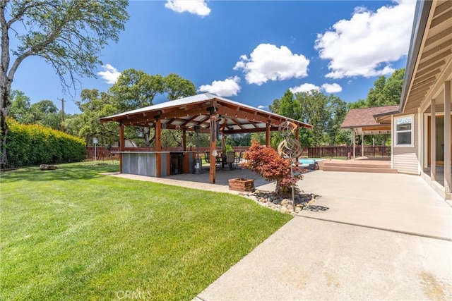 40 Gunter Ln, Oroville, CA 95966 - view of yard featuring a gazebo and a patio area