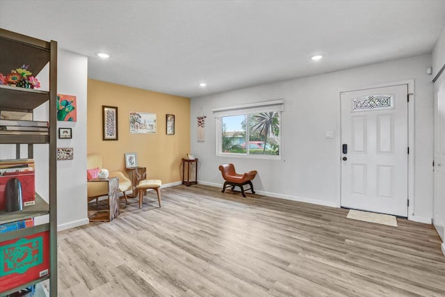 7977 Pala St, San Diego, CA 92114 - sitting room featuring light wood finished floors and recessed lighting