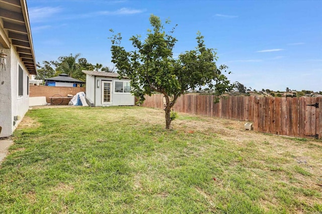 7977 Pala St, San Diego, CA 92114 - fenced backyard featuring an outdoor structure