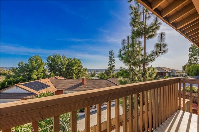 9403 Mesa Robles Dr, Whittier, CA 90603 - view of wooden deck