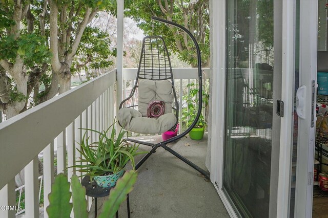 view of balcony