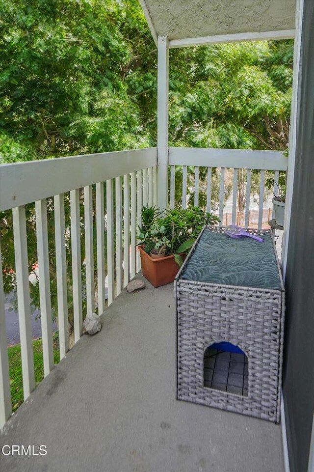 view of balcony