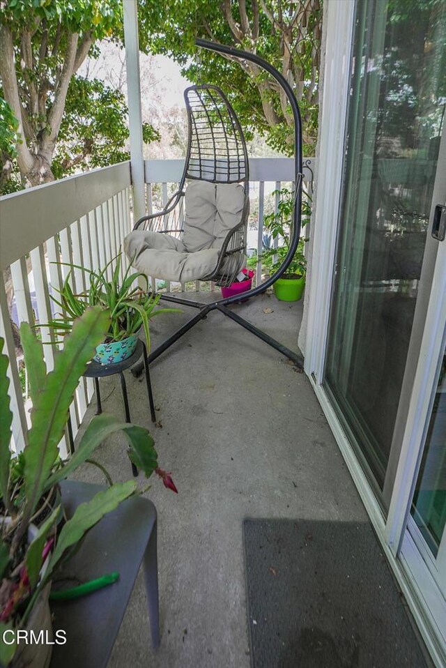 view of balcony