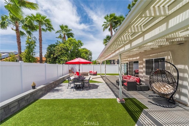 27483 Dandelion Ct, Temecula, CA 92591 - view of yard with a pergola and a patio area