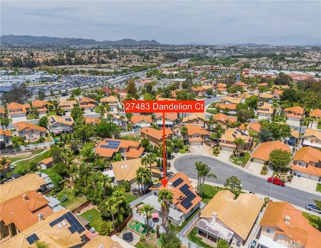 27483 Dandelion Ct, Temecula, CA 92591 - aerial perspective of suburban area featuring mountains