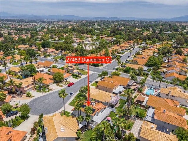 27483 Dandelion Ct, Temecula, CA 92591 - aerial perspective of suburban area featuring mountains