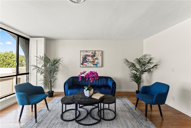 4227 Freedom Dr Unit 304, Calabasas, CA 91302 - living area with wood finished floors and baseboards