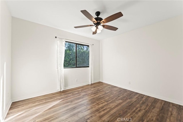 4227 Freedom Dr Unit 304, Calabasas, CA 91302 - unfurnished room featuring wood finished floors, ceiling fan, and baseboards