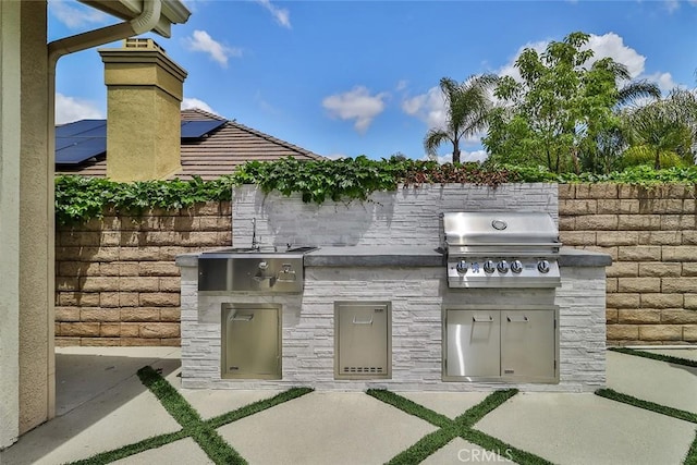 536 Granite Hills St, Simi Valley, CA 93065 - view of patio / terrace featuring an outdoor kitchen and area for grilling