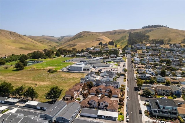 391 Sequoia St Unit 5, Morro Bay, CA 93442 - aerial view of property's location with a mountainous background and nearby suburban area