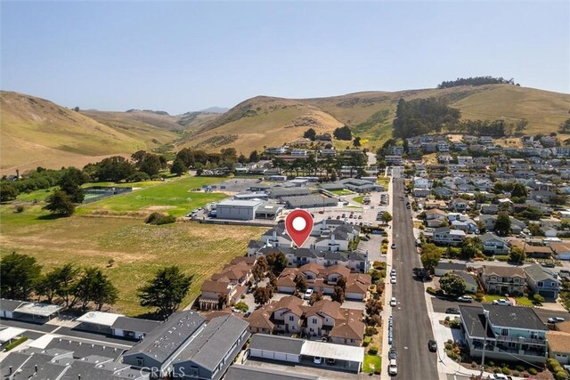 391 Sequoia St Unit 5, Morro Bay, CA 93442 - aerial view of property's location featuring nearby suburban area and mountains