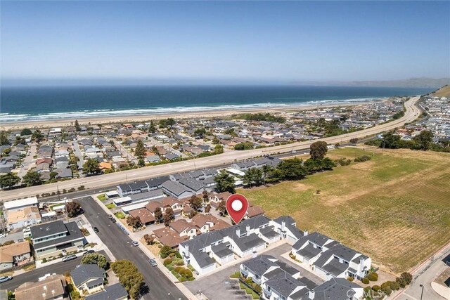 391 Sequoia St Unit 5, Morro Bay, CA 93442 - aerial view of property's location with nearby suburban area and unending shoreline