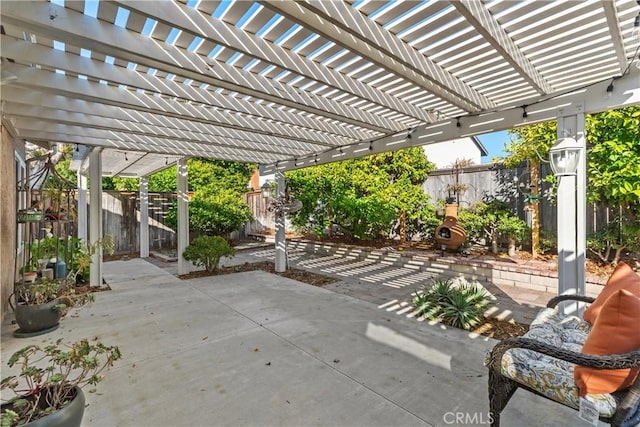 18 Blazing Star, Irvine, CA 92604 - view of patio / terrace with a fenced backyard and a pergola