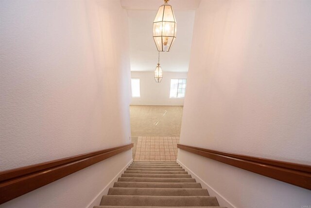 2432 Live Oak Rd, Escondido, CA 92029 - stairs with carpet
