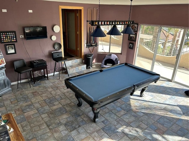28856 Yosemite Pl, Canyon Lake, CA 92587 - recreation room with baseboards and billiards