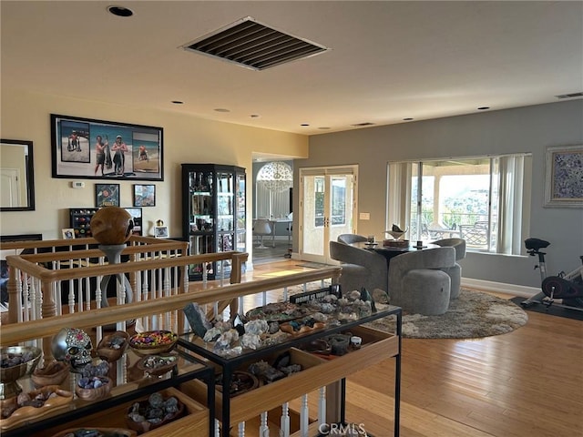 28856 Yosemite Pl, Canyon Lake, CA 92587 - dining space with wood finished floors and recessed lighting