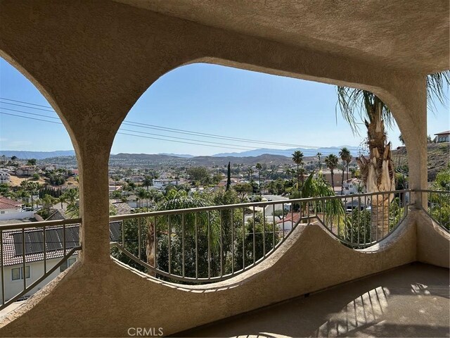 28856 Yosemite Pl, Canyon Lake, CA 92587 - balcony with a mountain view and a residential view