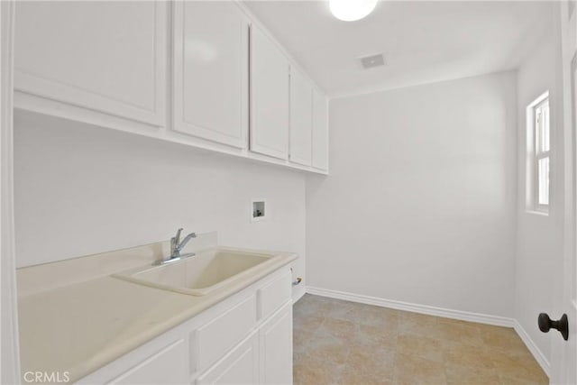 5176 Glenview St, Chino Hills, CA 91709 - clothes washing area featuring cabinet space, hookup for a washing machine, and baseboards