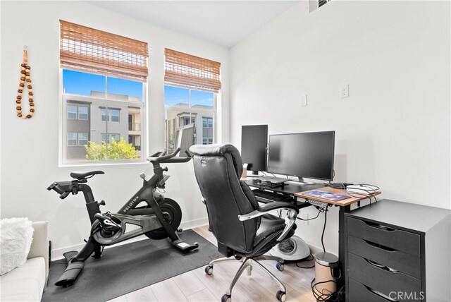 1201 Lasso Way Unit 202, Rancho Mission Viejo, CA 92694 - office area with wood finished floors and baseboards