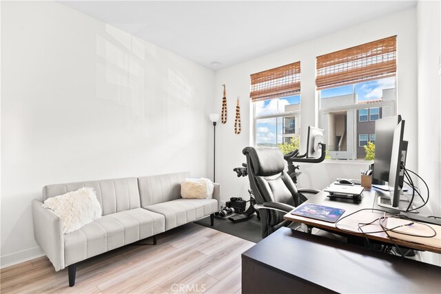 1201 Lasso Way Unit 202, Rancho Mission Viejo, CA 92694 - home office with wood finished floors and baseboards