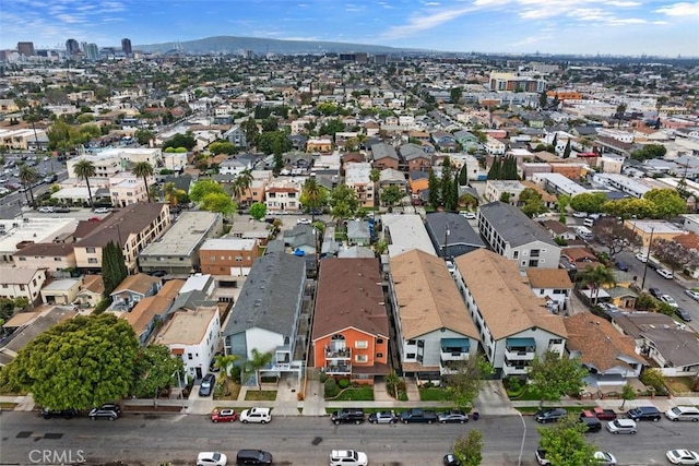 1061 Dawson Ave, Long Beach, CA 90804 - aerial view of property and surrounding area featuring nearby suburban area and a mountain backdrop