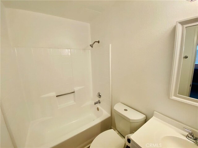1061 Dawson Ave, Long Beach, CA 90804 - bathroom with toilet, vanity, and tub / shower combination