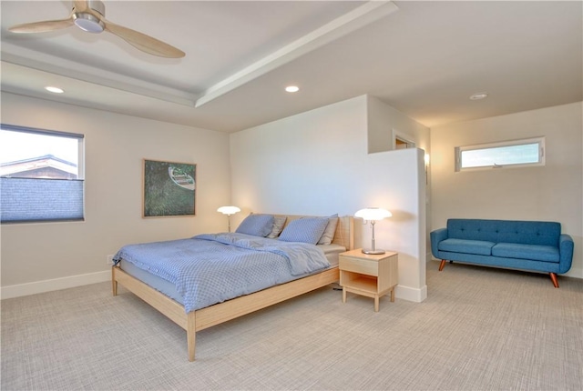 1850 Laurel Pl, Cambria, CA 93428 - bedroom with carpet, multiple windows, baseboards, and recessed lighting