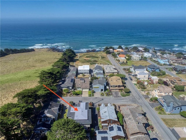 1850 Laurel Pl, Cambria, CA 93428 - aerial overview of property's location with nearby suburban area and a nearby body of water