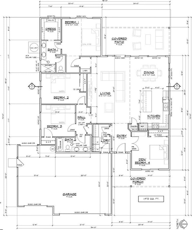 2822 Mariposa Ave, Chico, CA 95973 - property floor plan