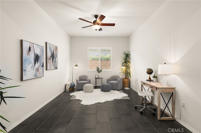4699 S Moneta Privado, Ontario, CA 91761 - office with a ceiling fan and baseboards