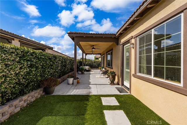 4699 S Moneta Privado, Ontario, CA 91761 - view of patio with ceiling fan
