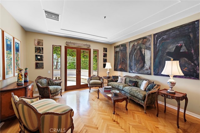 3805 Vista Azul, San Clemente, CA 92672 - living area with french doors and baseboards