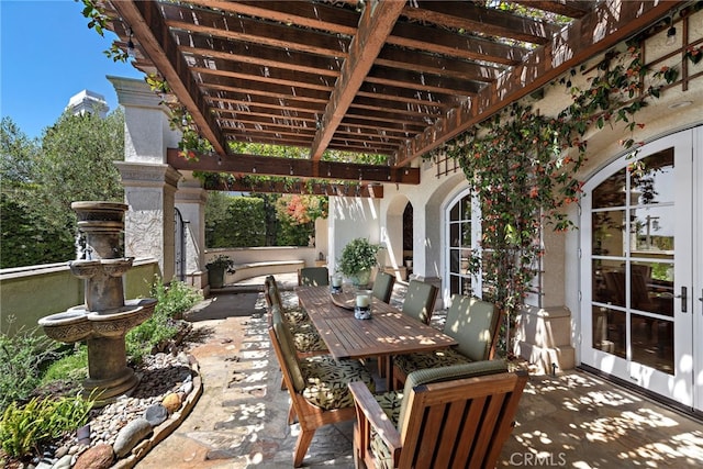 3805 Vista Azul, San Clemente, CA 92672 - view of patio / terrace featuring a pergola and outdoor dining area