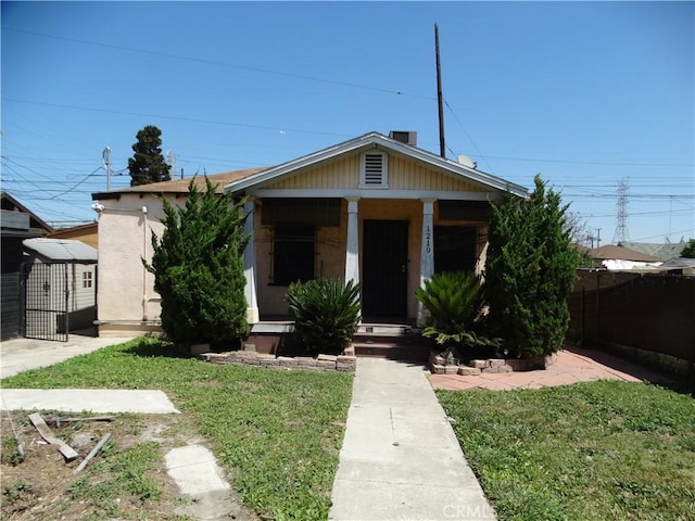 bungalow featuring a porch