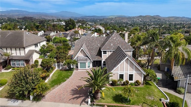 3808 E Summitridge Ln, Orange, CA 92867 - aerial view of residential area with a mountain backdrop