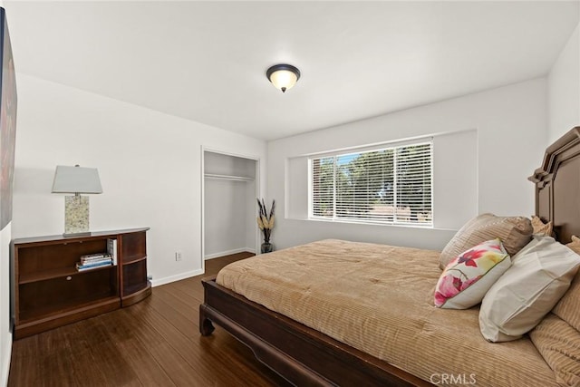 152 Spinks Canyon Rd, Bradbury, CA 91008 - bedroom with dark wood finished floors and a closet