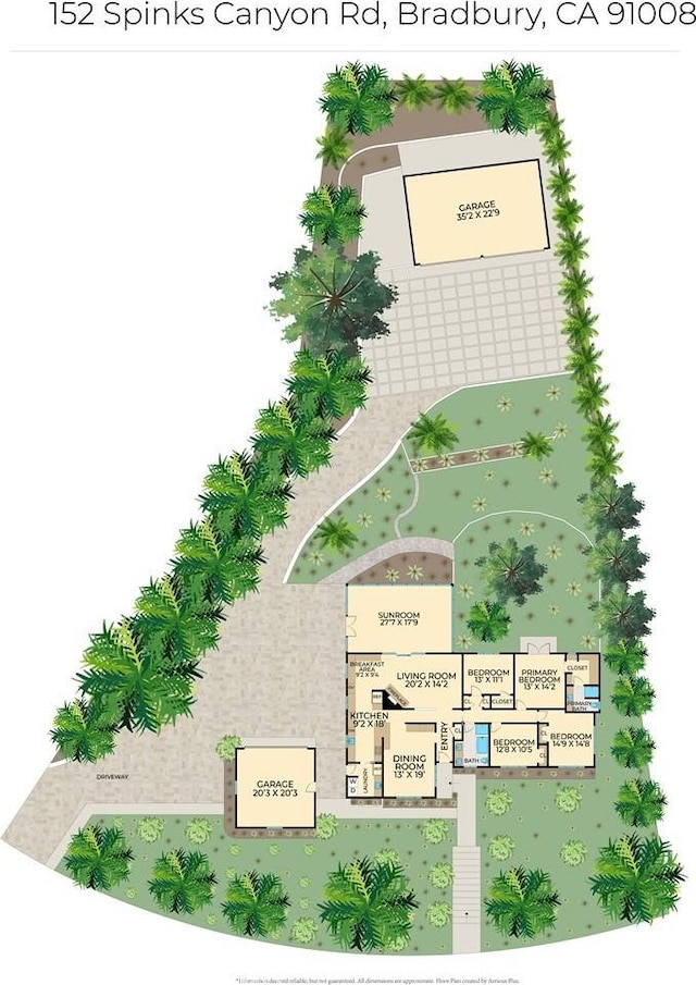 152 Spinks Canyon Rd, Bradbury, CA 91008 - view of floor plan / room layout