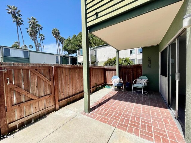 view of patio / terrace with a fenced backyard